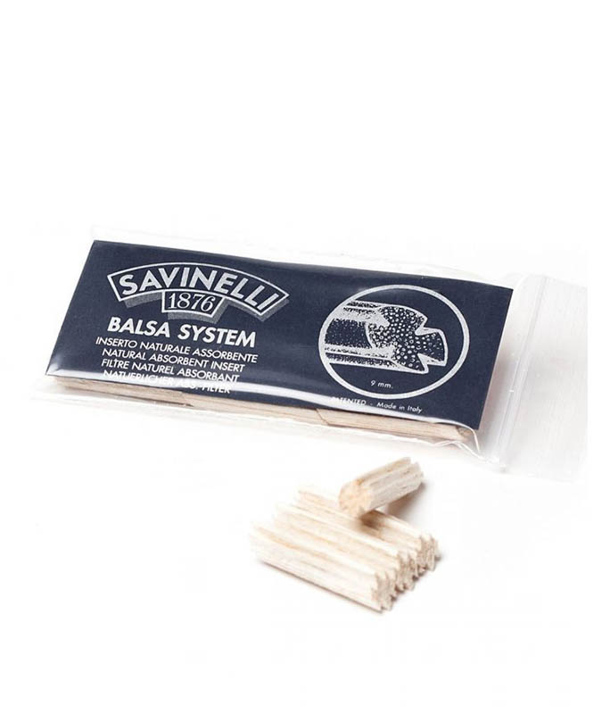 Savinelli φίλτρα πίπας Balsa system 9mm 734-15 Αναλώσιμα Πίπας